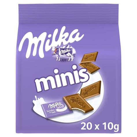 Mini Tablette Milka Au Lait 20 X 10 G La Belle Vie Changez Votre