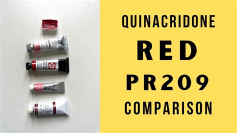 Quinacridone Red PR209 Comparison A New Chapter In The World Of