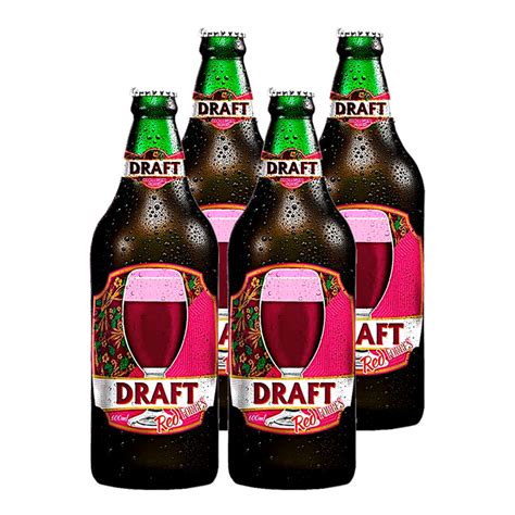 Chopp De Vinho Draft 600ml Kit 4 Sabor Vinho Tinto Shopee Brasil