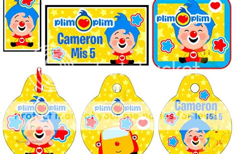 Kit Imprimible El Payaso Plim Plim Dise Tarjetas Y Mas Kit Imprimibles