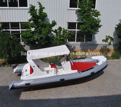 Liya 19feet Rib Boat Manufacturers Fiberglass Hull Rib Boat With CE