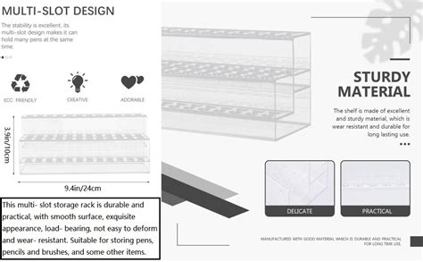 Amazon Cabilock Desktop Stand Acrylic Brush Display Pen Holder