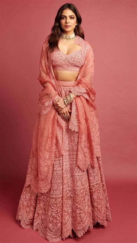 6 Beautiful Lehengas By Malvika Mohanan For Your Engagement