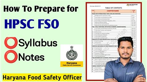 How To Prepare For Haryana Food Safety Officer Hpsc Fso Hpsc