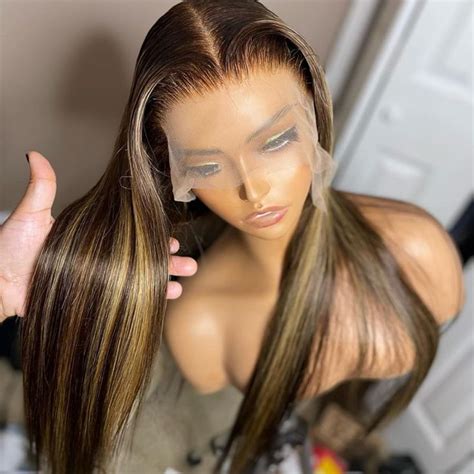 WOWANGEL Highlight Color 13x4 Real HD Lace Front Wig In 2023 Human