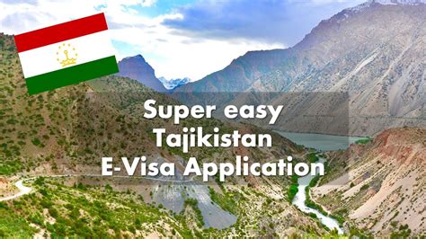 How To Apply For The Tajikistan E Visa Application Youtube