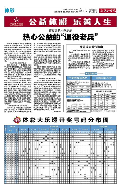 西海都市报数字报 2024年06月05日 第b13版：体彩·资讯