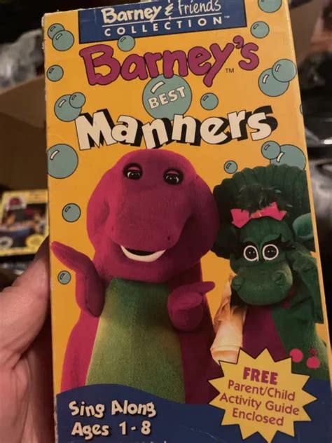 BARNEY FRIENDS COLLECTION Best Manners VHS Video Tape VTG Sing Along