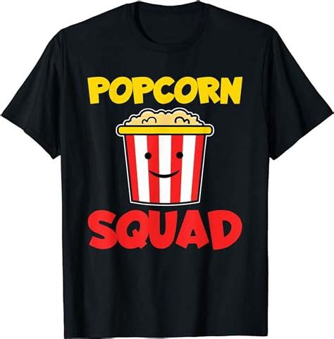 Great Popcorn Squad Design Snack Lover T Shirt