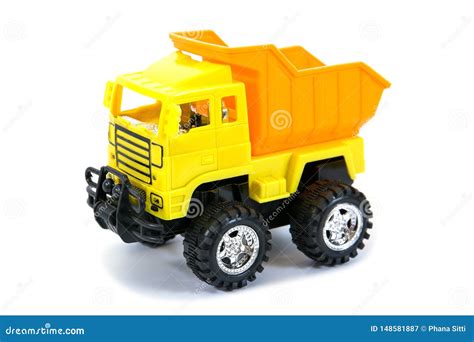 Yellow Pickup Truck Toy. Truck Toy Isolated Stock Image - Image of ...