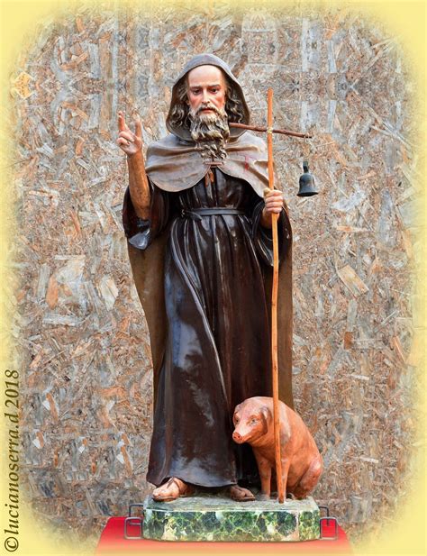 Statua Di Sant Antonio Abate A Corporeno Di Cento Fe Juzaphoto