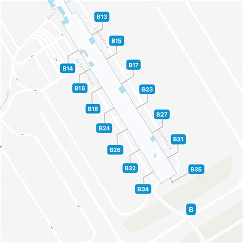 Amsterdam Airport Concourse B Map Guide