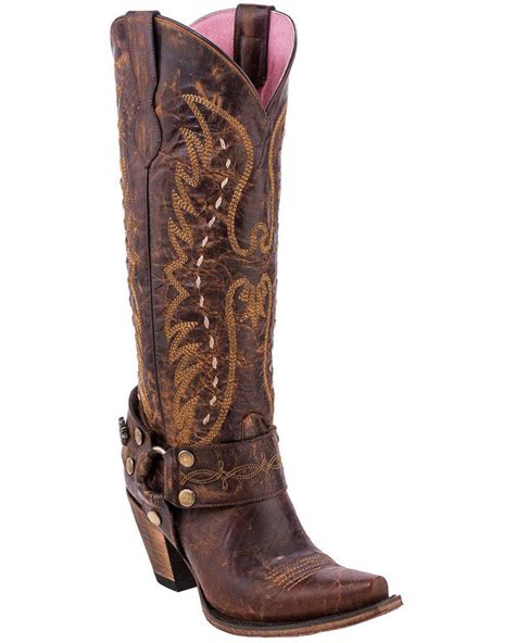 Junk Gypsy By Lane Womens Vagabond Harness Western Boots Snip Toe