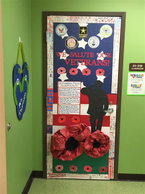 Veterans Day classroom door decoration | Door decorations classroom ...