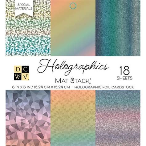 Dcwv X Specialty Cardstock Stack Pcs Holographics Buddly Crafts