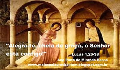 Eis Aqui A Serva Do Senhor - PALAVRA DE DEUS: LUCAS 1,26-38 : EIS AQUI A SERVA DO SENHOR! - REFLEXÃO ...