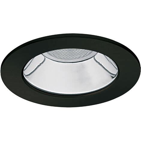 Plafonnier Encastr Silver Fixed Round Ip Gu W Noir