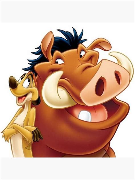 Animation Timon And Pumbaa Cool Funny Art Hakuna Matata Clock For