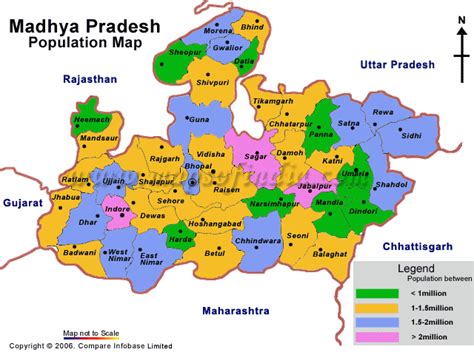 Madhya Pradesh Population as per Census 2001