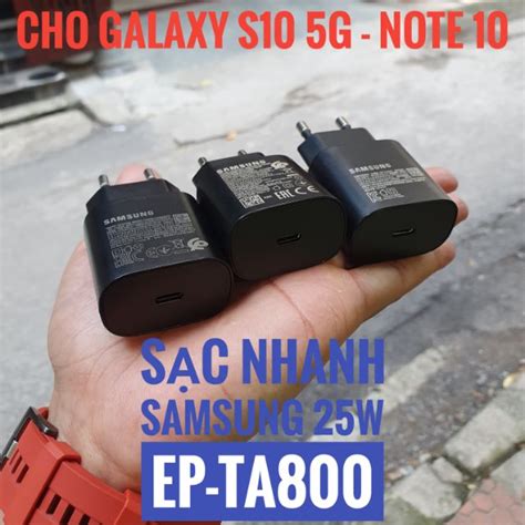 Sạc siêu nhanh 25W EP TA800 cho Samsung Galaxy S10 5G Note 10 Seri