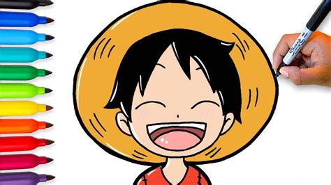 C Mo Dibujar A Luffy Kawaii Facil Tutorial F Cil Paso A Paso Youtube