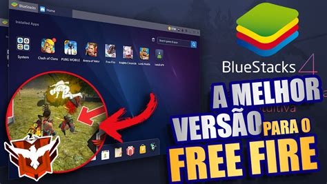 A MELHOR VERSÃO DO BLUESTACKS 4 PARA JOGAR FREE FIRE SOLUÇÕES PARA