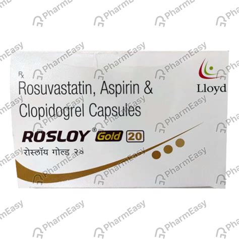 Rosloy Gold 20mg Strip Of 15 Capsules Uses Side Effects Price