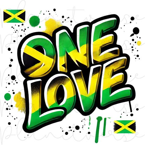 Jamaïque, One Love PNG, Couleurs du drapeau jamaïcain, Musique Bob
