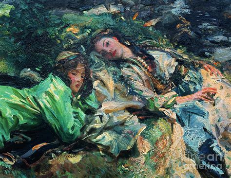 The Brook Painting By John Singer Sargent