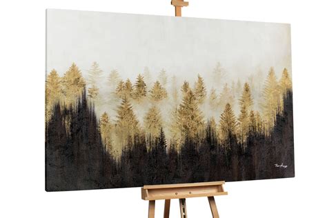 Dipinto A Olio Glowing Forest Trovare Kunstloft