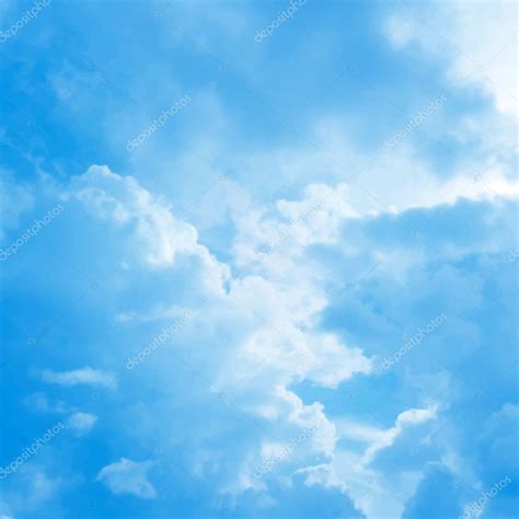 Blue Cloudy Sky Vector Background