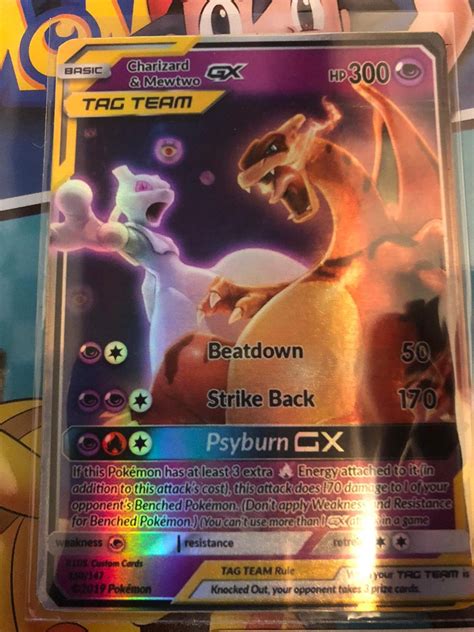 Charizard Gx Ex Pokemon Custom Card Vmax Dynamax Dracaufeu Etsy