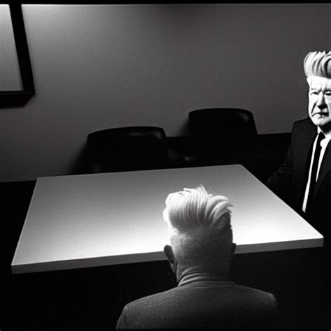 David Lynch In Surreal Scene Screenshot From Twin Peaks · Creative Fabrica