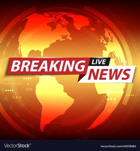 Breaking News Background Tv Channel Royalty Free Vector