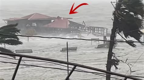 Storm In Belize City Hurricane Lisa Heavy Flooding Footage Youtube