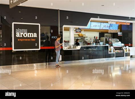 Toronto Canada August 26 2019 People At Aroma Espresso Bar Aroma