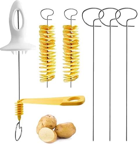 Buy SEREBRUM Potato Twister With 4 Stainless Steel Sticks Reusable