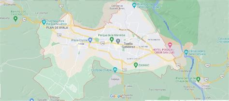 Mapa De Mexico Tuxtla