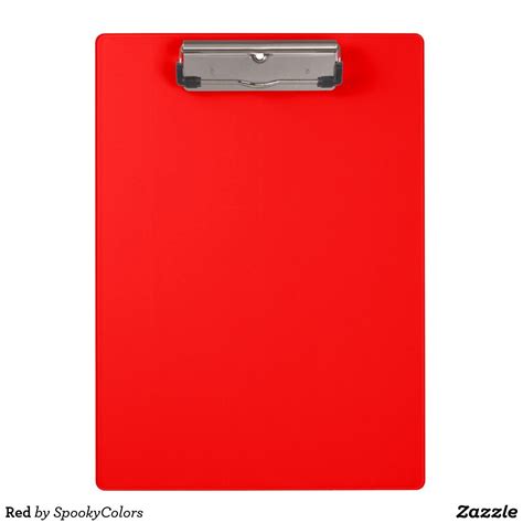 Red Clipboard Zazzle In Custom Clipboards Red Office Red