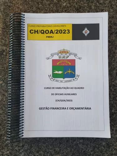 Apostila Concurso Qoa Quadro De Oficiais Auxiliares Pmerj Venda Em