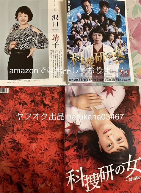 【やや傷や汚れあり】映画 科捜研の女 劇場版 パンフレットチラシ1枚はいから High Carat 2021 冊子 沢口靖子内藤剛志