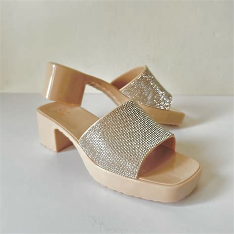 Steve Madden Shoes Barbie Nude Platform Rhinestone Sandals Poshmark