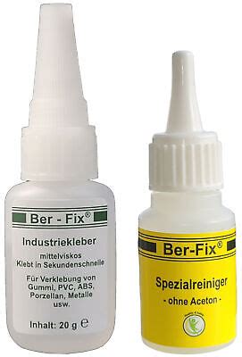 Ber Fix 20g Industriekleber 100 Gummi PVC ABS Porzellan Metall Holz