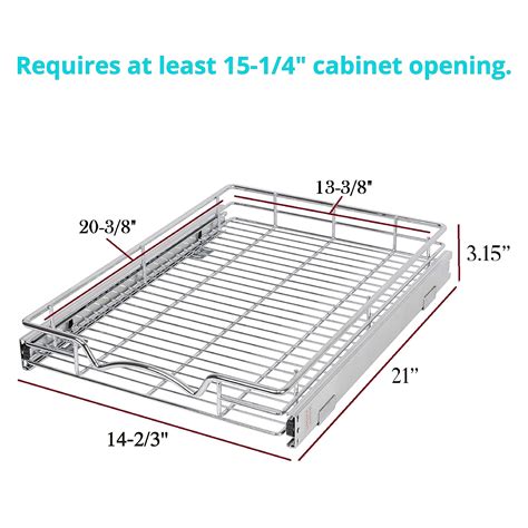 Hold N Storage Pull Out Drawer Cabinet Organizer Heavy Duty With