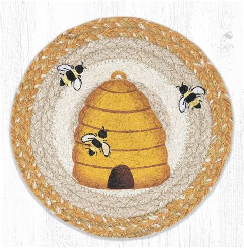 Nicole Miller Bumblebee Hive Beaded Charger Placemat 15 Round Nwt Ebay