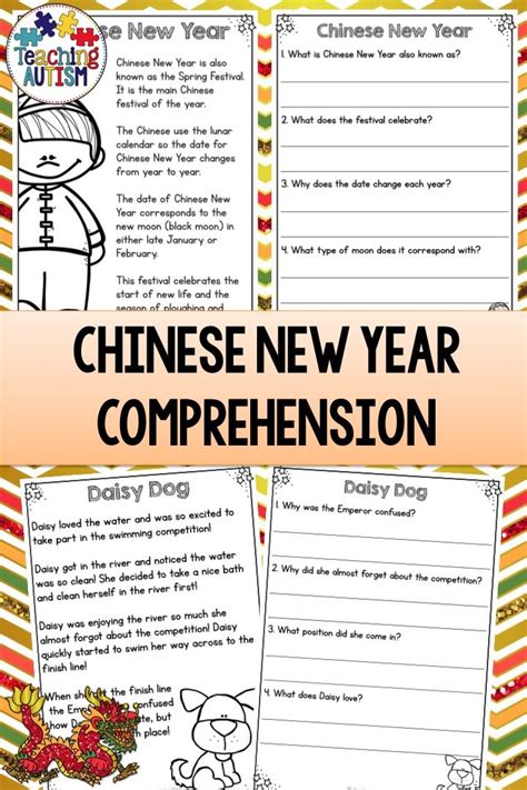 Chinese New Year Reading Comprehension Free Dorothy Jame S Reading