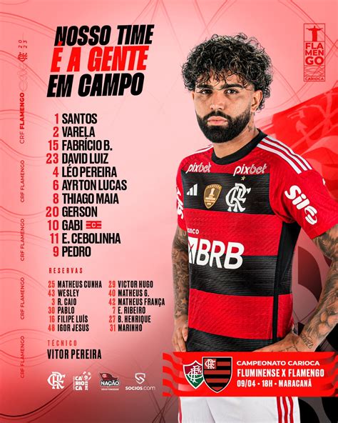 SAIU Gabigol Flamengo define escalação para final do Carioca