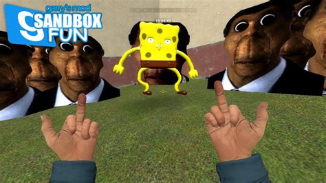 Garrysmod Sandbox Being Chased By Obunga Funny Moments Youtube