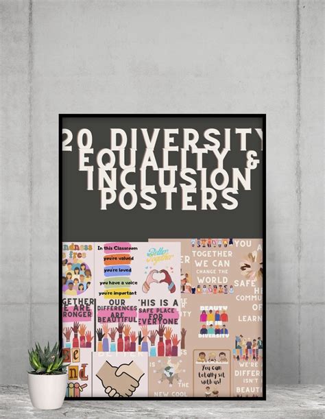 20 Diversity Posters Equality Posters Inclusion Posters Classroom