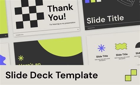 Minimalist Simple Slide Deck Presentation Template Figma